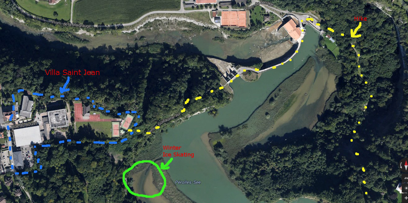 Present Day Google Earth Map of  Villa Saint Jean Location