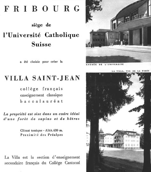  PHOTO Villa St Jean  Collège Français 1960 Advertising Brochure 4 