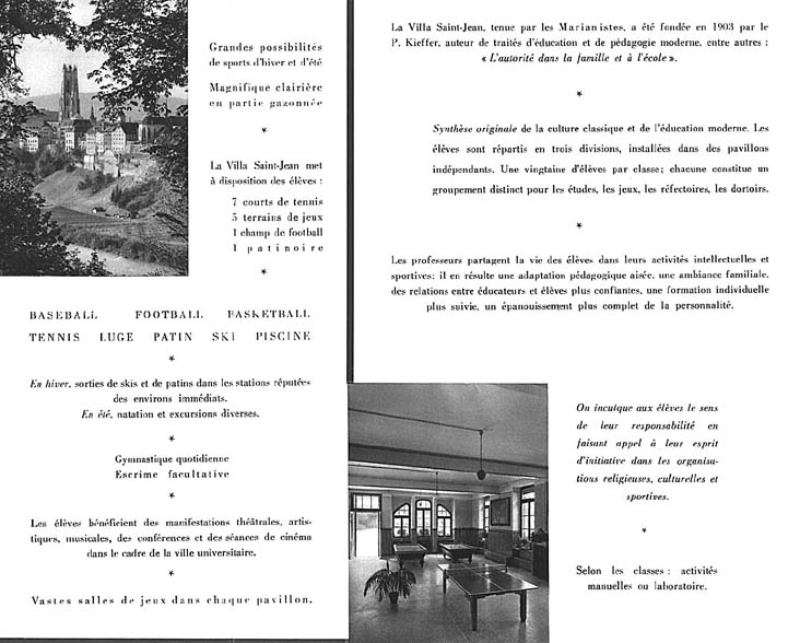  PHOTO Villa St Jean  Collège Français 1960 Advertising Brochure 5 