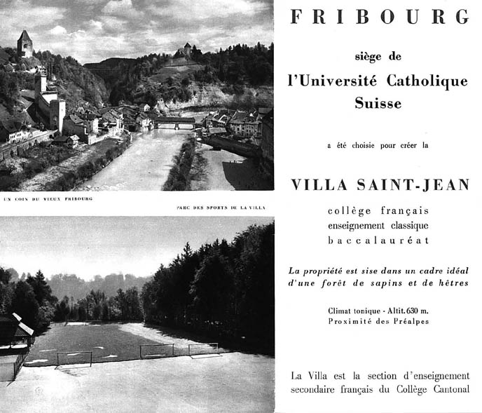  PHOTO Villa St Jean  Collège Français 1960 Advertising Brochure 7 