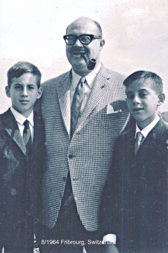  PHOTO Virgil and Horace Sklar (with their father Alfred)  Circa  August 1964