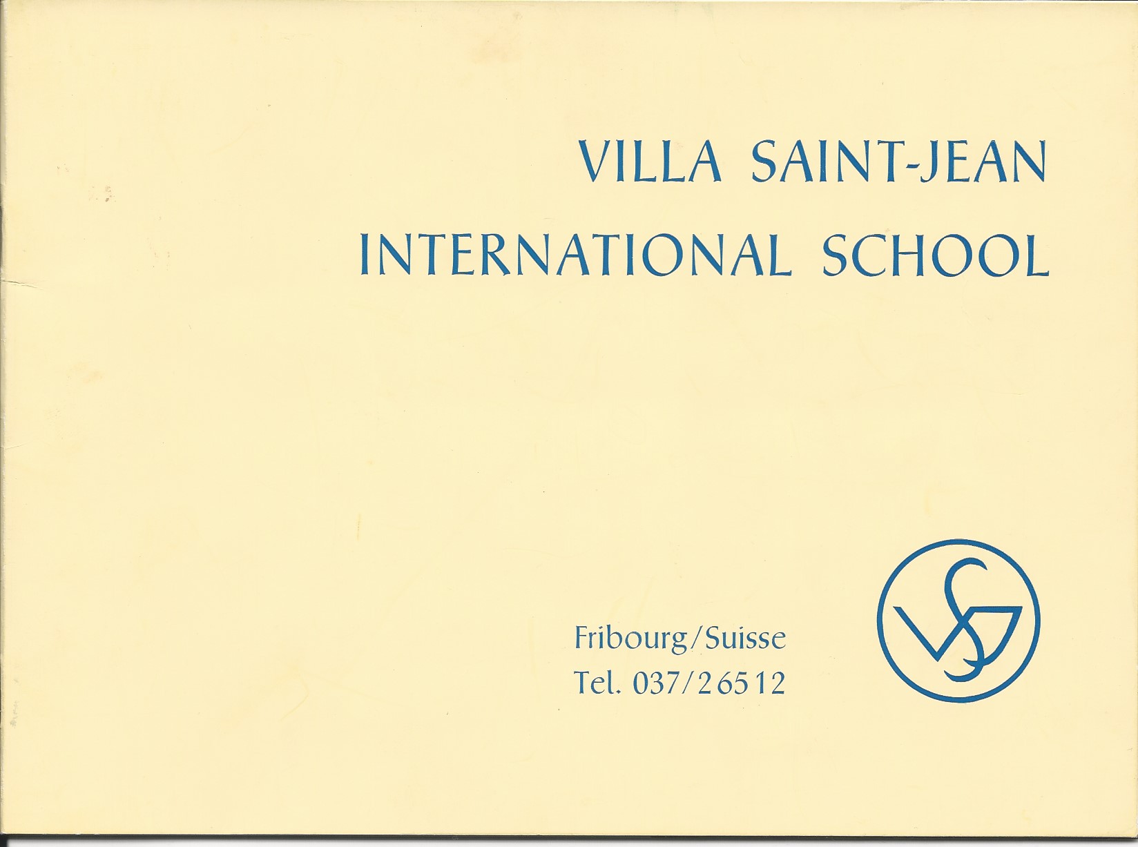 Front Cover of Villa Saint Jean Advertising Pamphlet