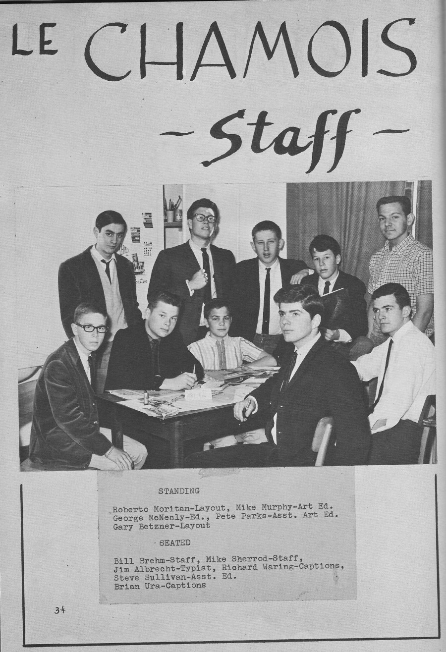  Le Chamois Staff for  Villa Saint Jean International School  1964 Yearbook Le Chamois