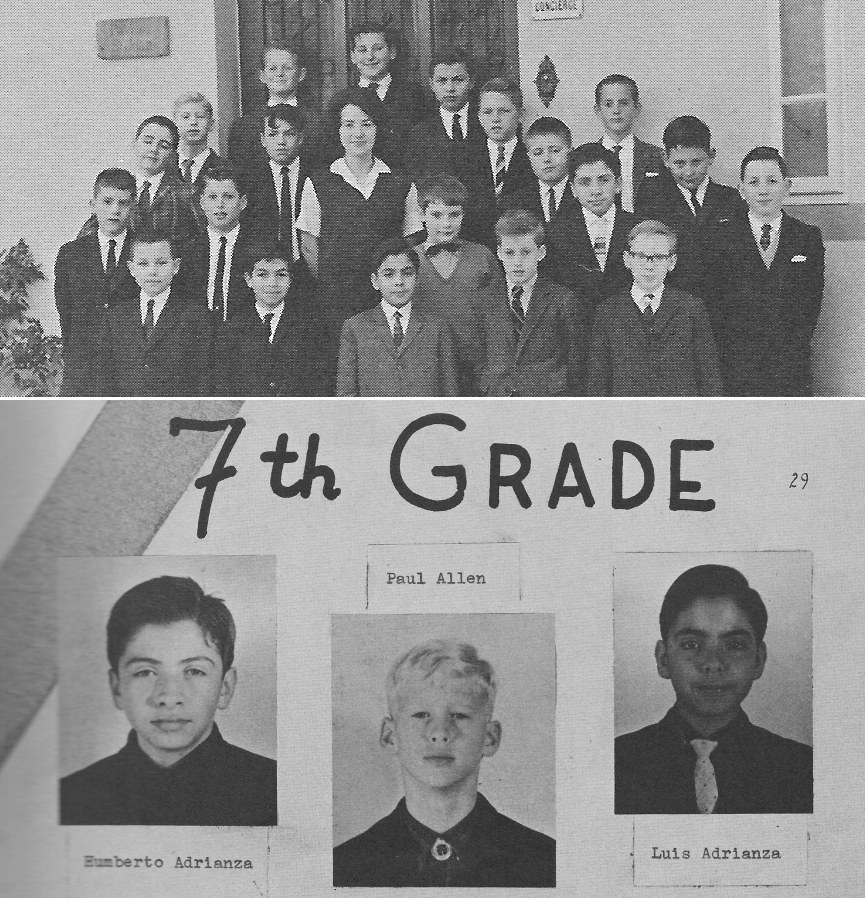 7th Grade Individual Photos 1 for  Villa Saint Jean International School  1964 Yearbook Le Chamois