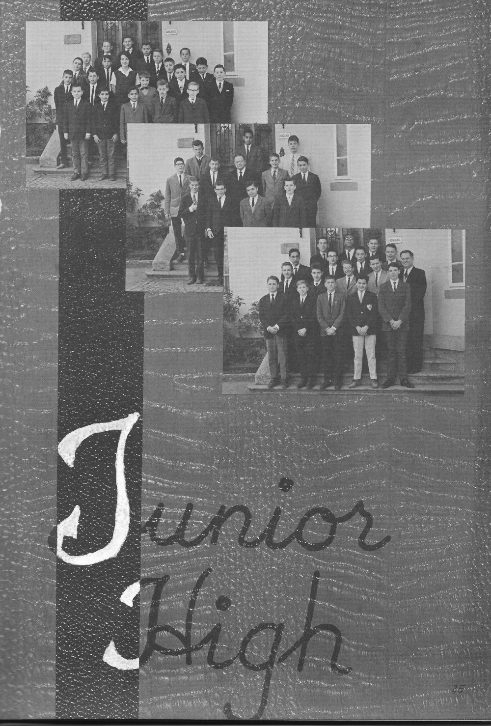 JUNIOR HIGH Group Photo for Villa Saint Jean International School  1964 Yearbook Le Chamois