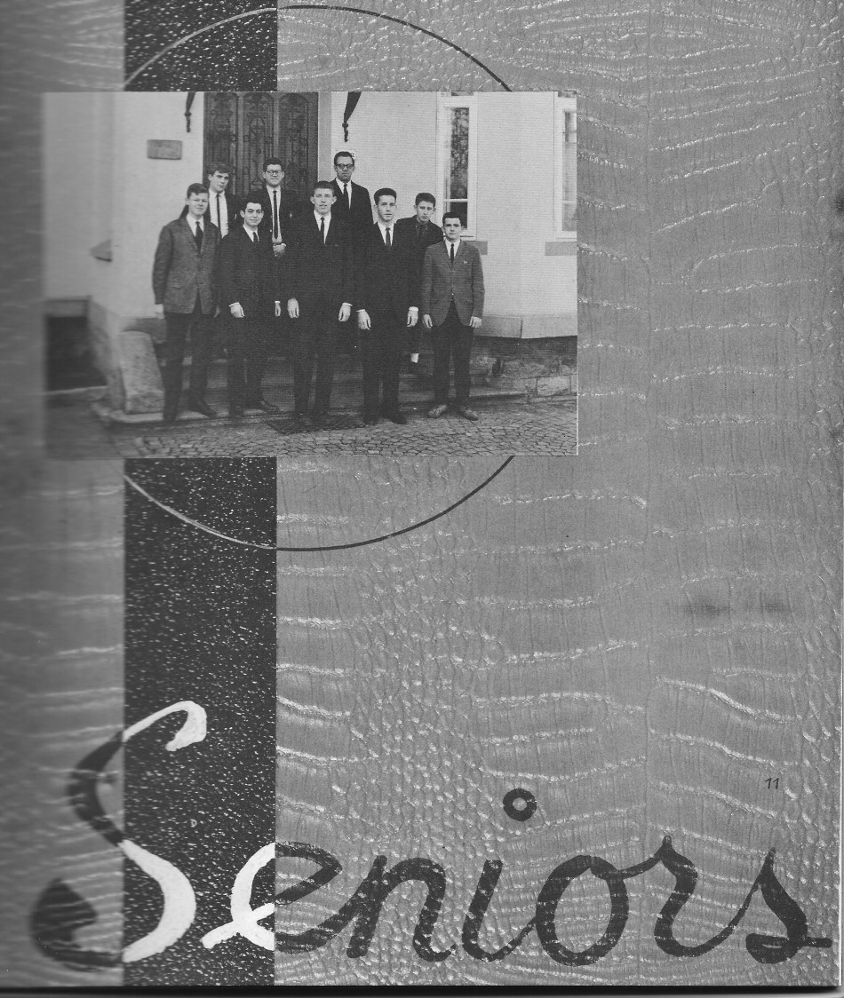 SENIORS Group Photo for Villa Saint Jean International School  1964 Yearbook Le Chamois