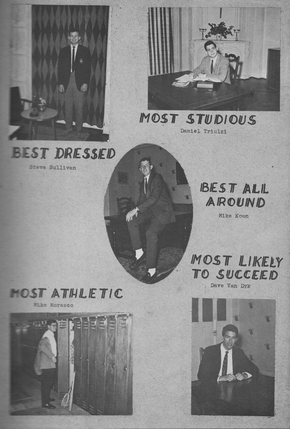 SENIORS Individual Photos 4 for for Villa Saint Jean International School  1964 Yearbook Le Chamois