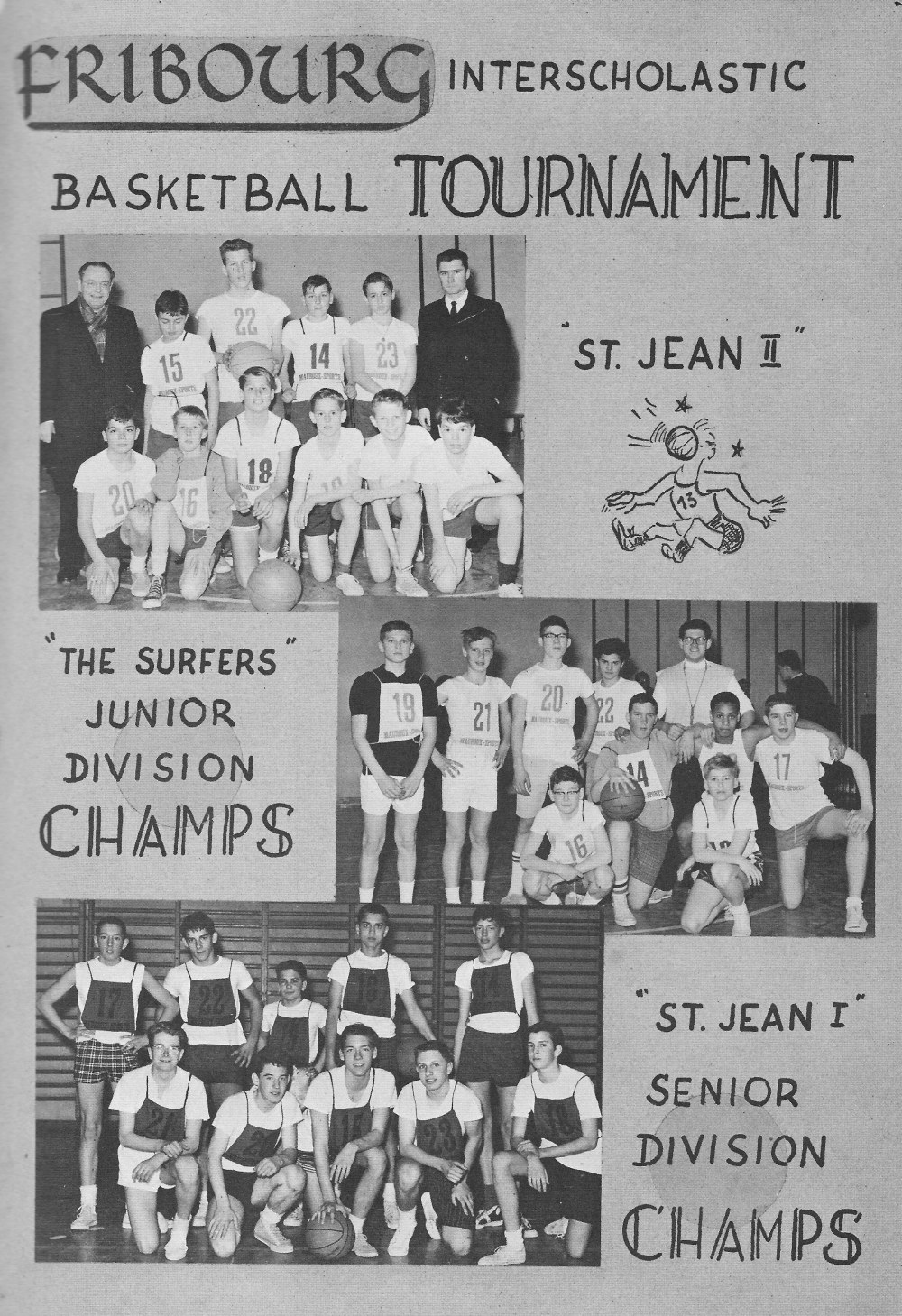  SPORTS Basketball 4 for for Villa Saint Jean International School  1964 Yearbook Le Chamois