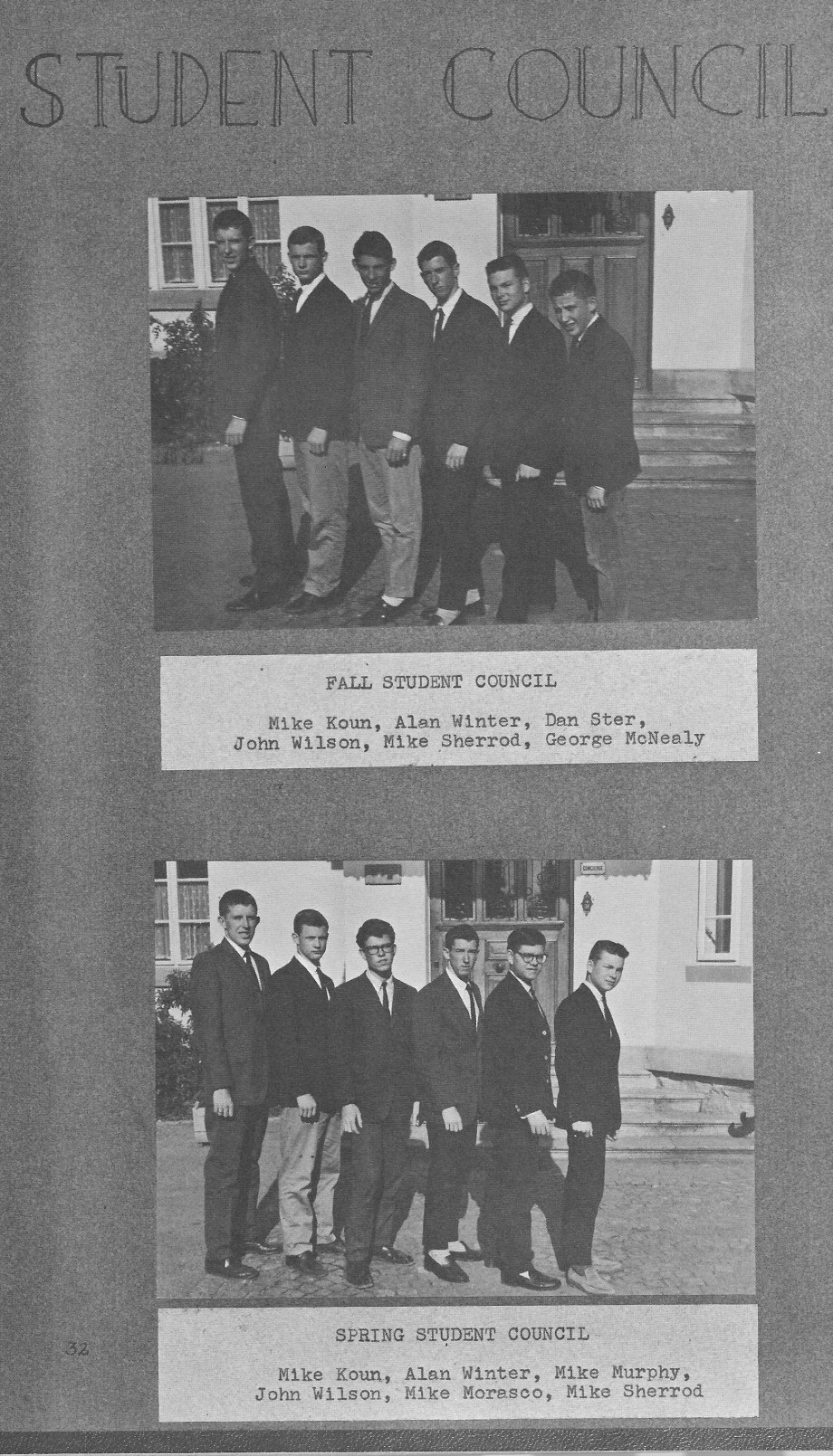 Student Council Photos 1 for  Villa Saint Jean International School  1964 Yearbook Le Chamois