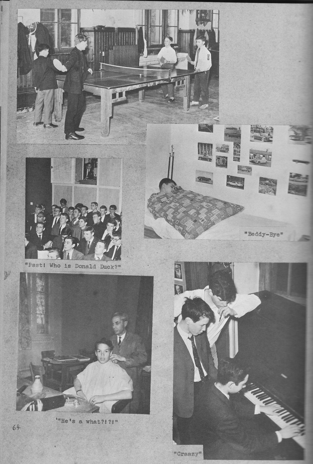 VILLA LIFE 4 for  Villa Saint Jean International School  1964 Yearbook Le Chamois