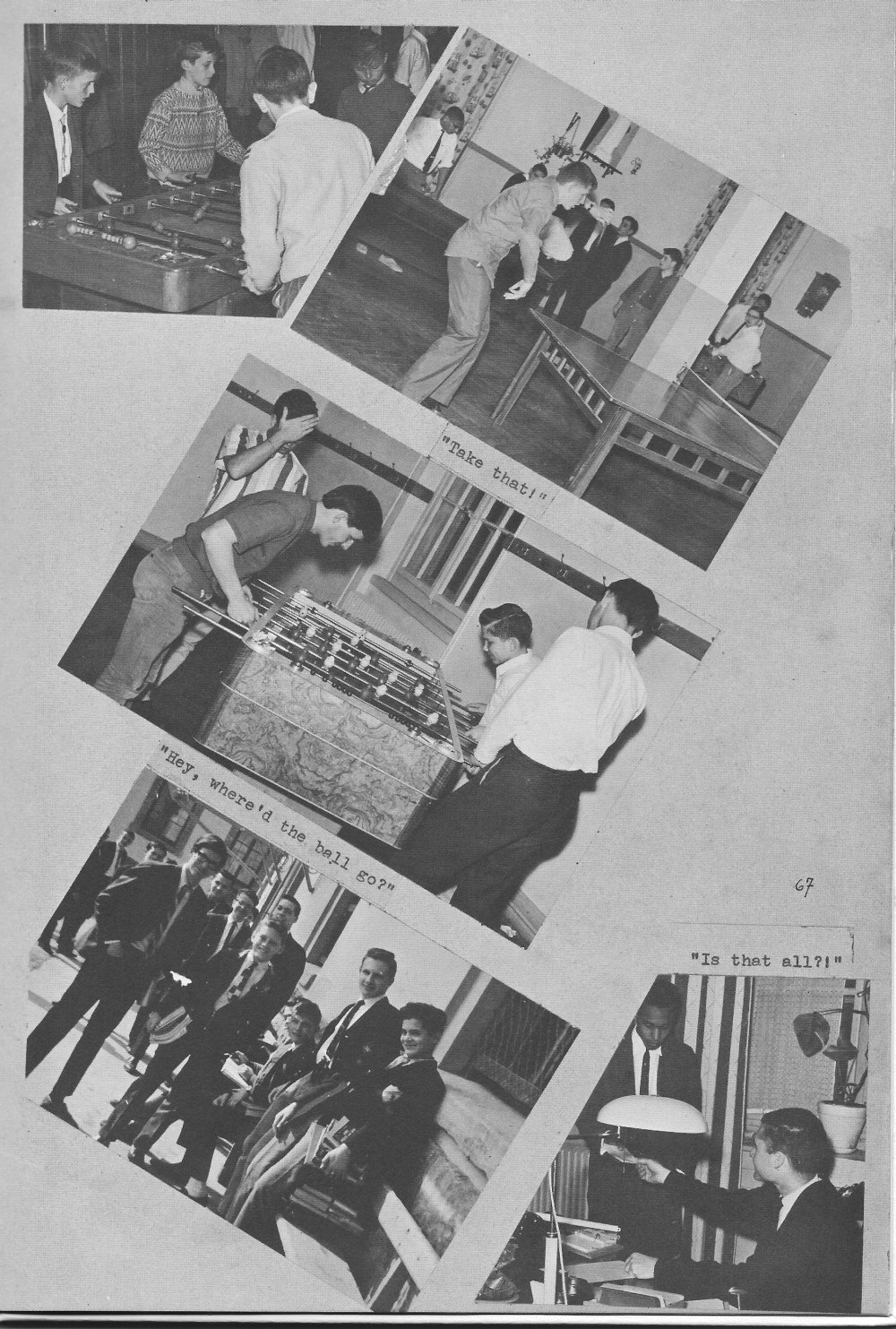 VILLA LIFE 7  for Villa Saint Jean International School  1964 Yearbook Le Chamois