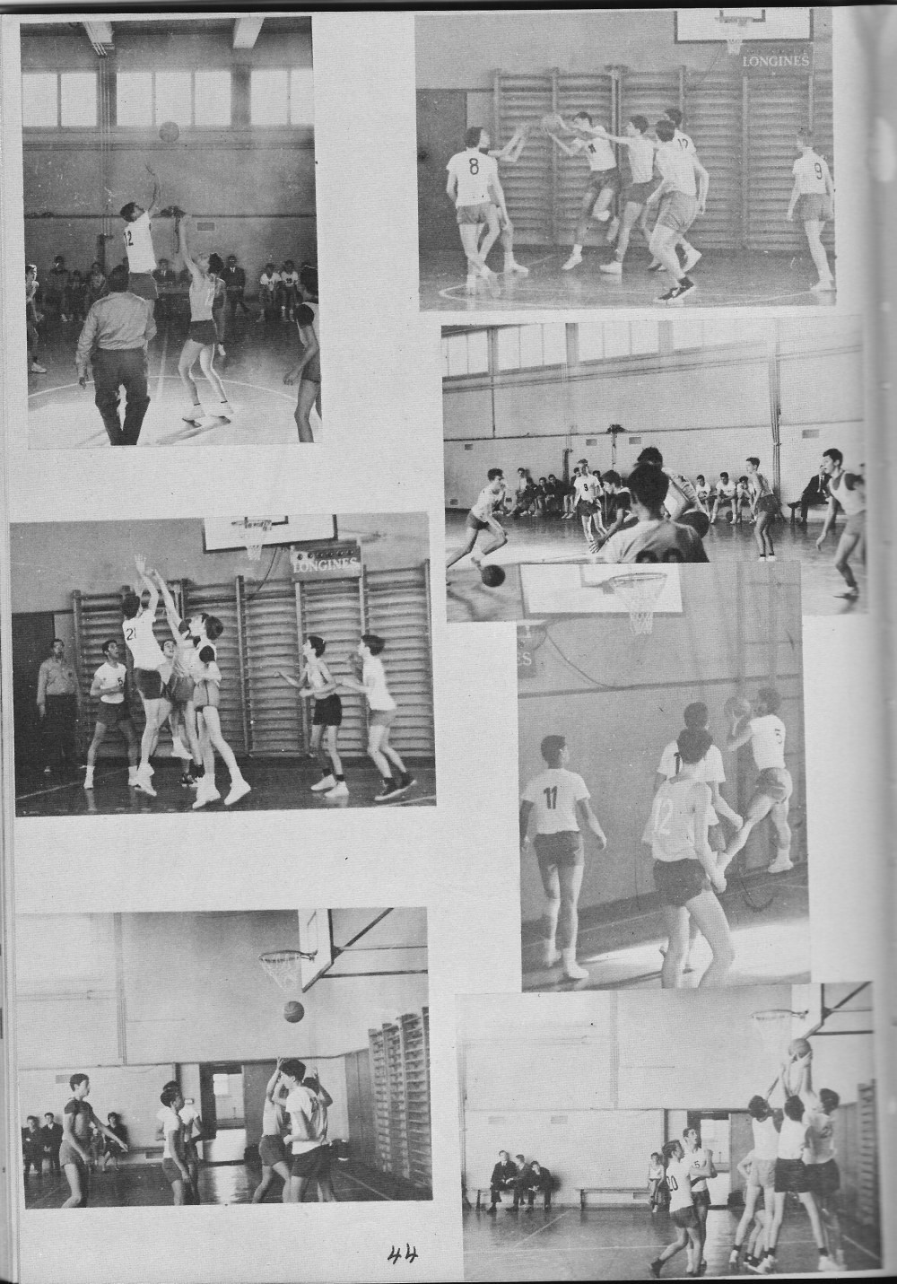 BasketBall Photos 2  for Villa Saint Jean International School  1965 Yearbook Le Chamois