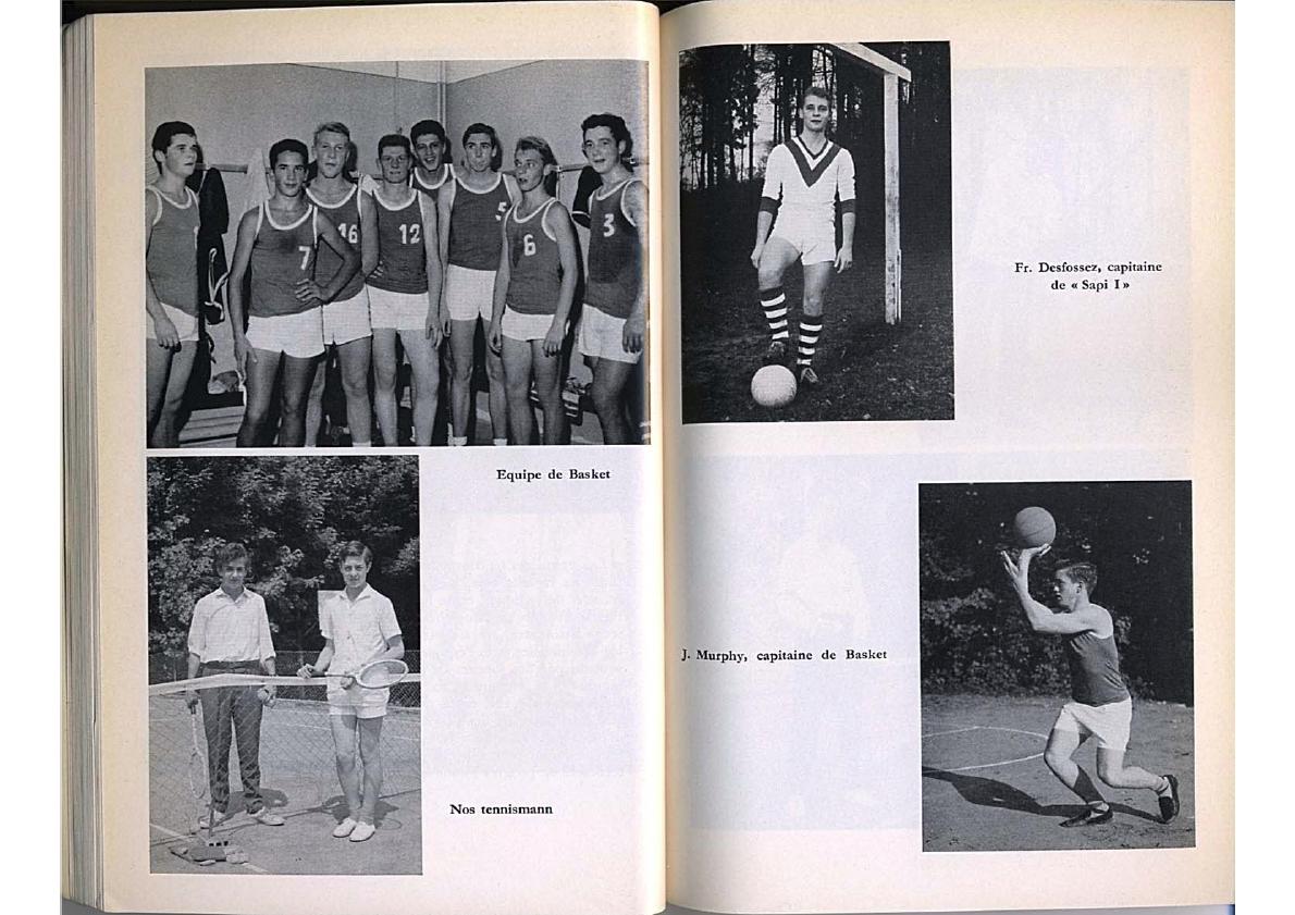  College Villa Saint-Jean 1959 -1960 Yearbook pages from SPORTS section