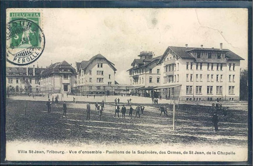  PHOTO Fribourg, College Villa St-Jean, Vue d' Ensemble, Pavillons de la Sapinière, des Ormes, de St-Jean, de la Chapelle