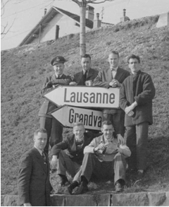 Photo: RCAF Flyers on the Road to Lausanne Switzerland