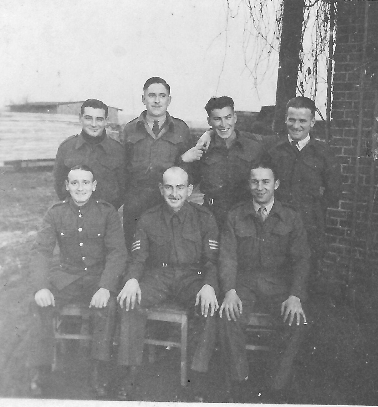 Dec 1942 Stalag VIII B Photo of Hubert Brooks, John Duncan and crew.