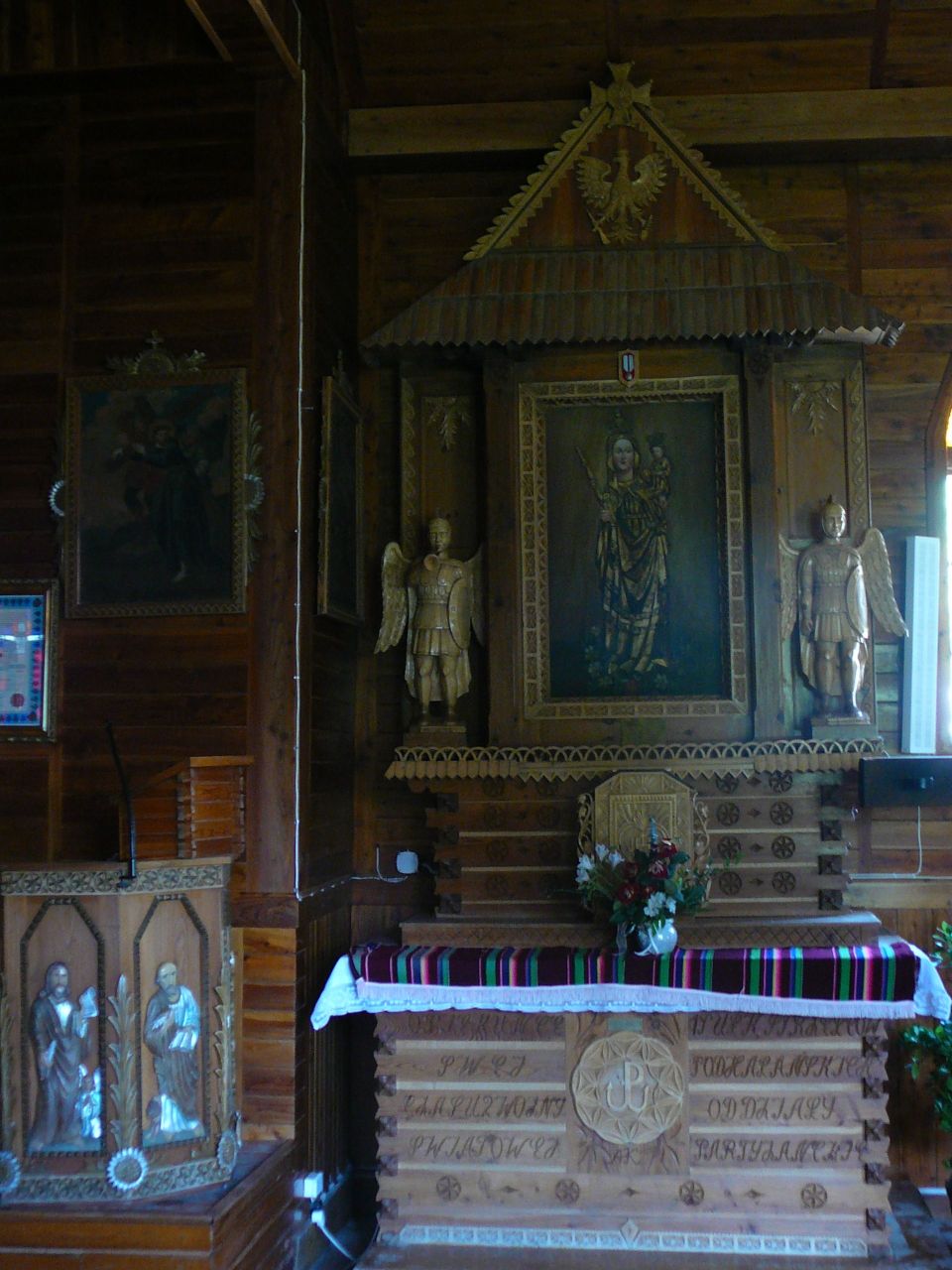 PHOTO:  Inside Church in Szczawa dedicated to 1 PSP AK