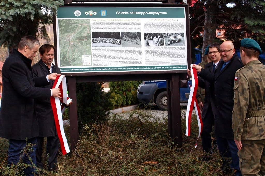 Image of Tymbark tourist-educational historical trail commemorating  the Polish Home Army  clandestine activities in 1939-1945 -opening Ceremonies 2