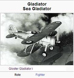 Image of Gladiator aircraft