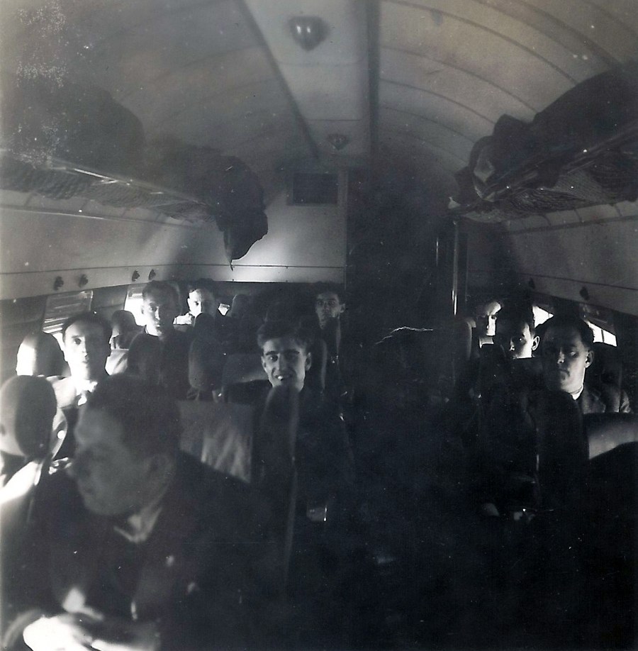 Photo: RCAF Flyers on Board BEA Flight to Paris